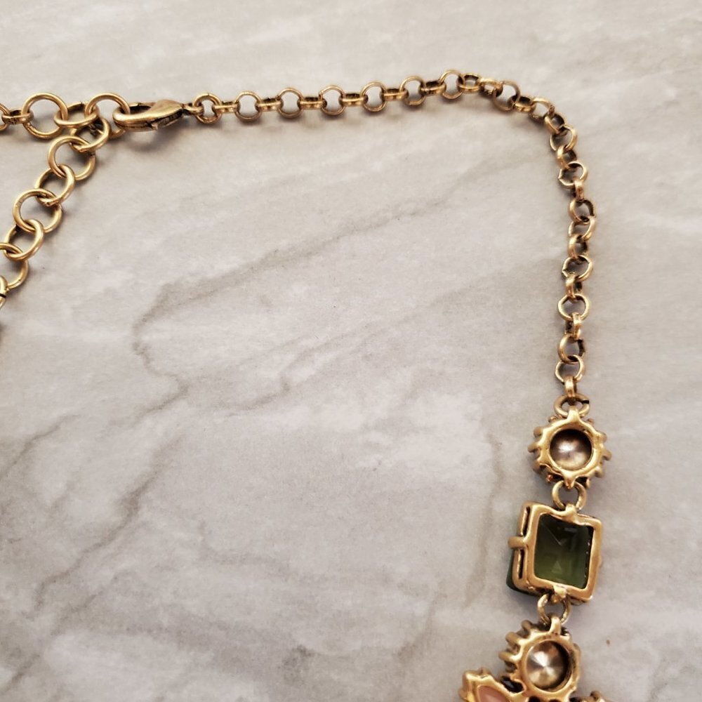 ✨ Stella and Dot Fleurette Rhinestone Crystal Bib Statement Necklace ✨ - Picture 11 of 16